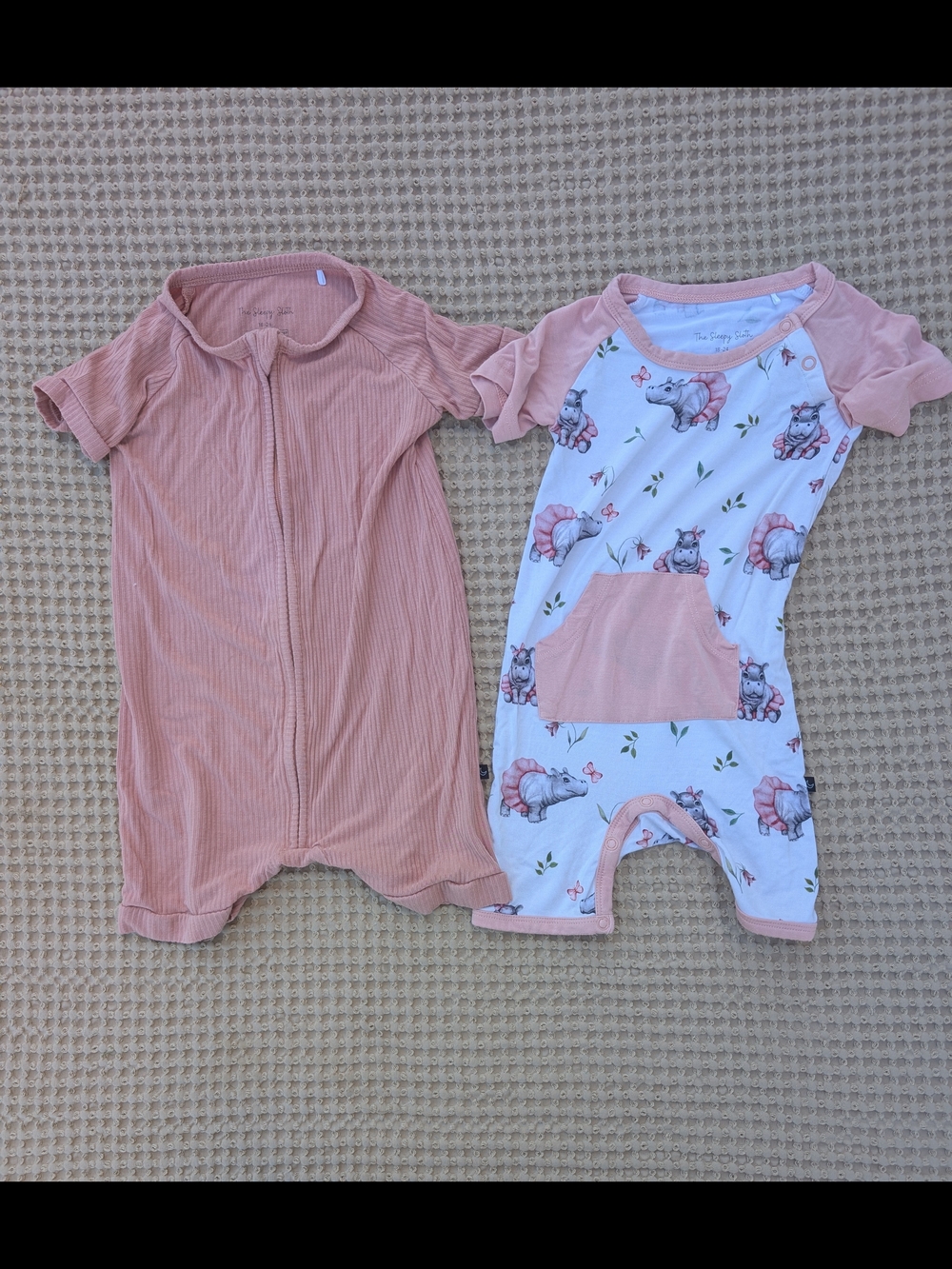 The Sleepy Sloth Shorty Bamboo Onesie Bundle